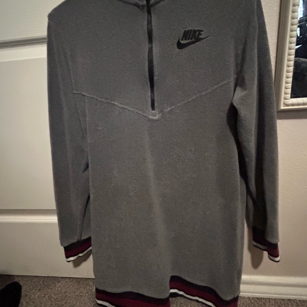 Nike gray sweatshirt dress